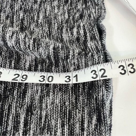 Athleta Retreat Marled Knit Sweater Dress Black Gray Size Small Cozy Couture - Picture 9 of 12